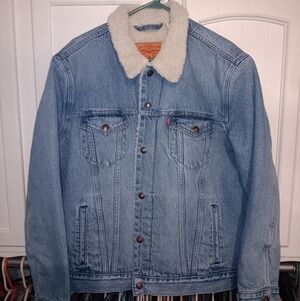Vintage Levi's Men's Shepra Lined Denim Jacket